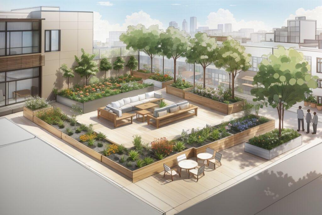 Urban Garden Design For Rooftop Spaces - Rooftop Garden Plan