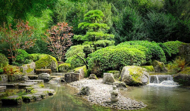 How To Create A Zen Garden - A Zen Garden With Stream And Rocks