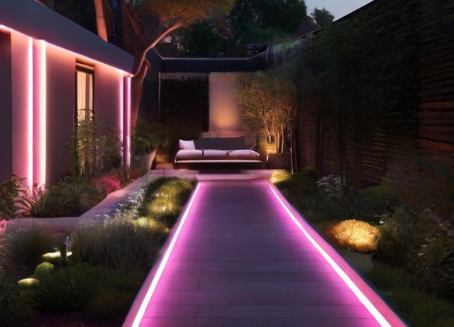 Light Up Your Garden Without Electricity - Battery Neon Strip Lights