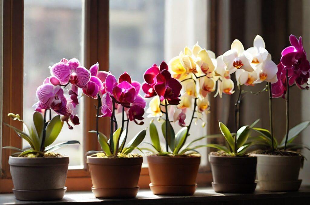 How To Revive A Dying Orchid - Orchids Placed On A Bright Windowsill