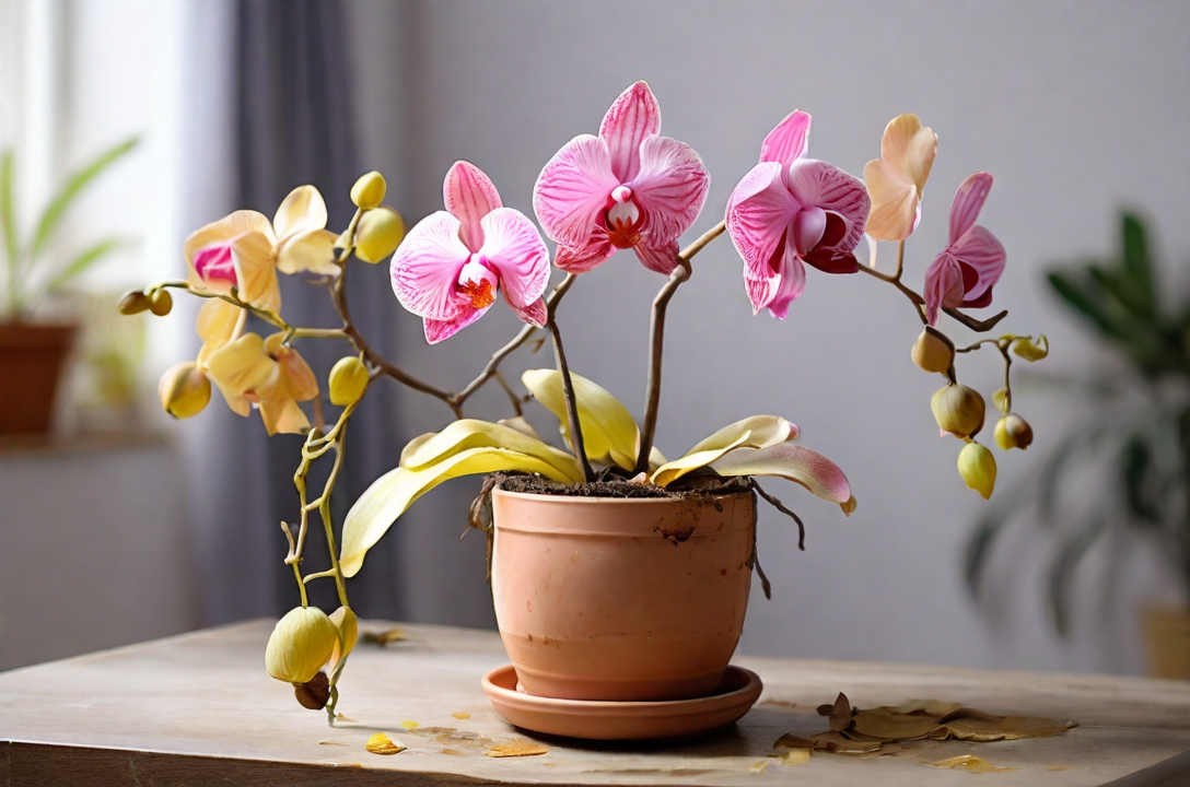 How To Revive A Dying Orchid - Pink Orchid Looks Like It Is Dying